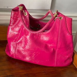 Lilly Pulitzer Pink Patent Leather Purse Handbag